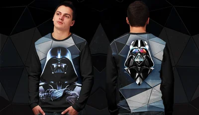 Свитшоты с полной запечаткой: Дарт Вейдер